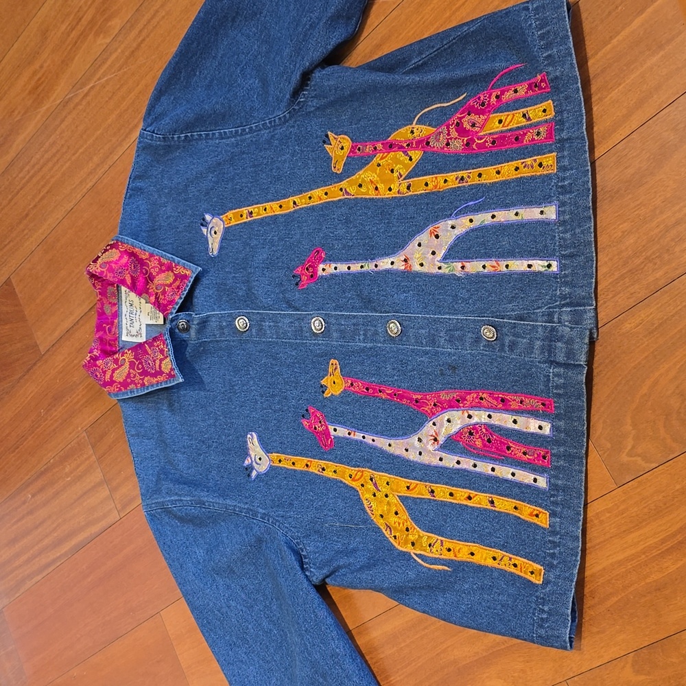 Tantrums Denim Giraffe Jacket